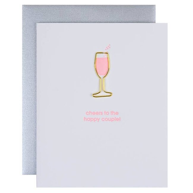 Cheers To the Happy Couple Paper Clip