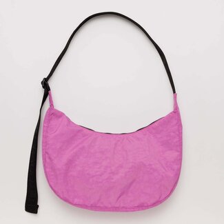Baggu Baggu Medium Nylon Crescent Bag Extra Pink