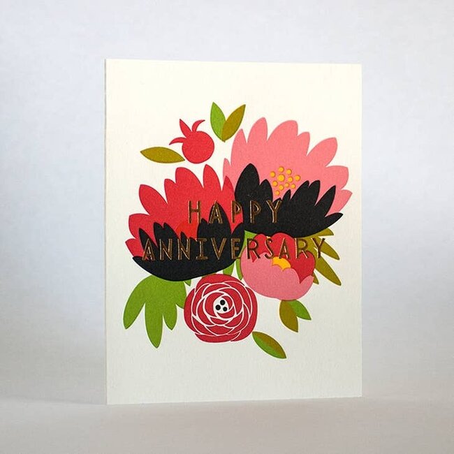 Happy Anniversary Bouquet Card