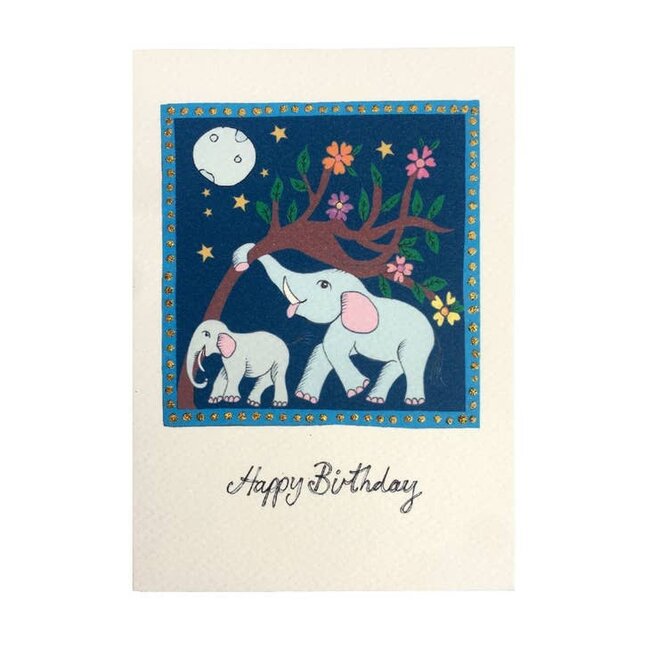 Dream Card - Night Elephants