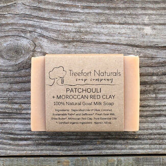 Treefort Naturals Patchouli + Moroccan Red Clay Soap