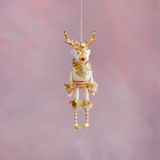 Glitterville Gold & Blush La Renne The Reindeer Ornament