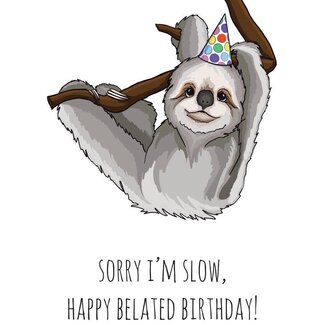 Noted by Copine Sloth Birthday