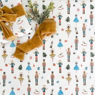 Trim & Twine Nutcracker Wrapping Paper Single Roll