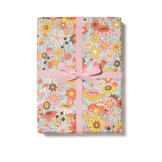 Red Cap Cards Groovy Bloom Wrapping Paper Rolls