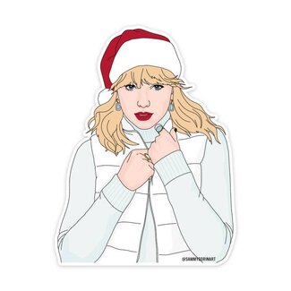 Sammy Gorin Tis the Damn Season, Taylor Swift, Christmas Sticker