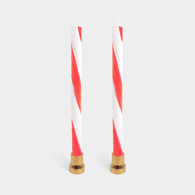 54 Celsius Candy Cane Rope Candle Sticks by Lex Pott (2 pack)