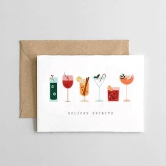 Spaghetti & Meatballs Holiday Spirits - Christmas Card