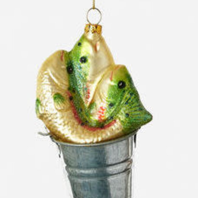 Fish in Bucket Ornament