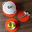 Graf & Lantz  Round Felt Perf Trivet 12" Orange