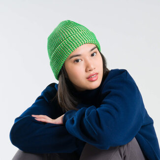 Verloop Verloop Simple Grid Beanie Kelly Green