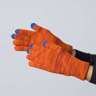 Verloop Verloop Twist Knit Touchscreen Gloves Wine Red O/S