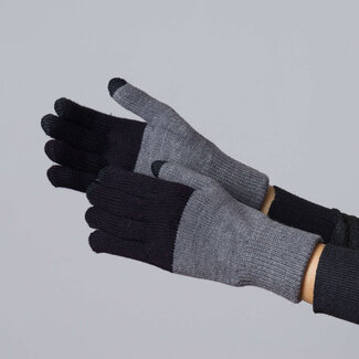 Verloop Verloop Colorblock Touchscreen Gloves Black Grey