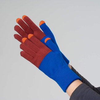 Verloop Verloop Colorblock Touchscreen Gloves Ruby Cobalt O/S