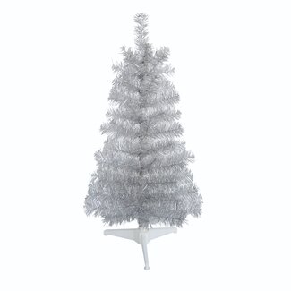Transpac Silver Tinsel Mini Tree 36"