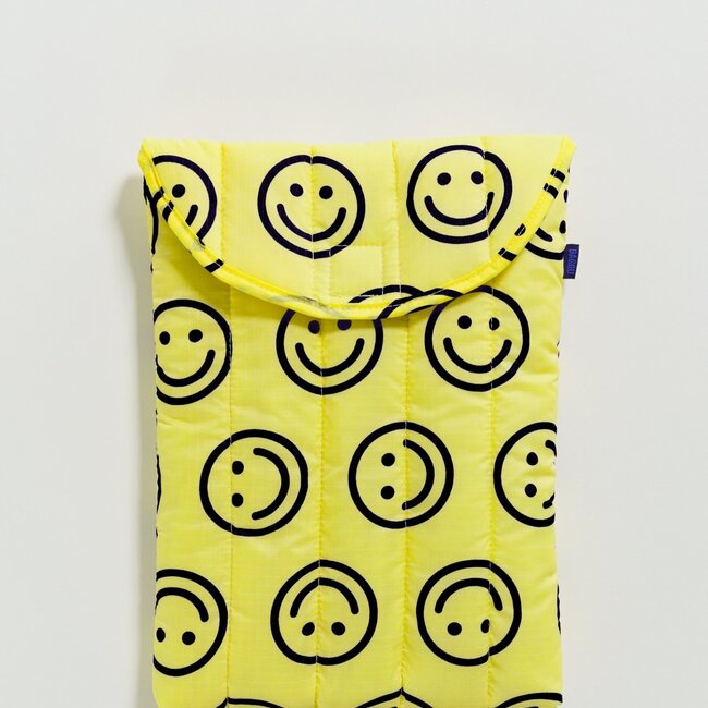 Baggu Puffy Laptop Sleeve  Happy Yellow 13"/14"