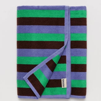 Baggu Baggu Bath Towel Mint 90's Stripe