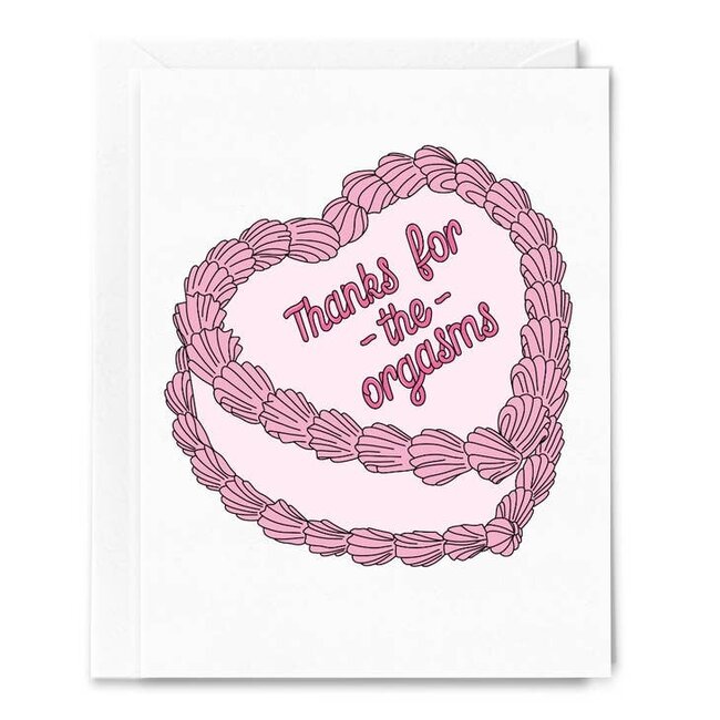 Thanks For the Orgasms, Vintage Cake Card