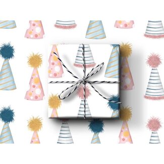 k.Patricia Designs Party Hats Wrapping Paper