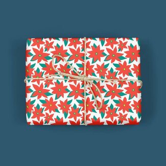 Mellowworks Modern Poinsettia Gift Wrap (Roll)