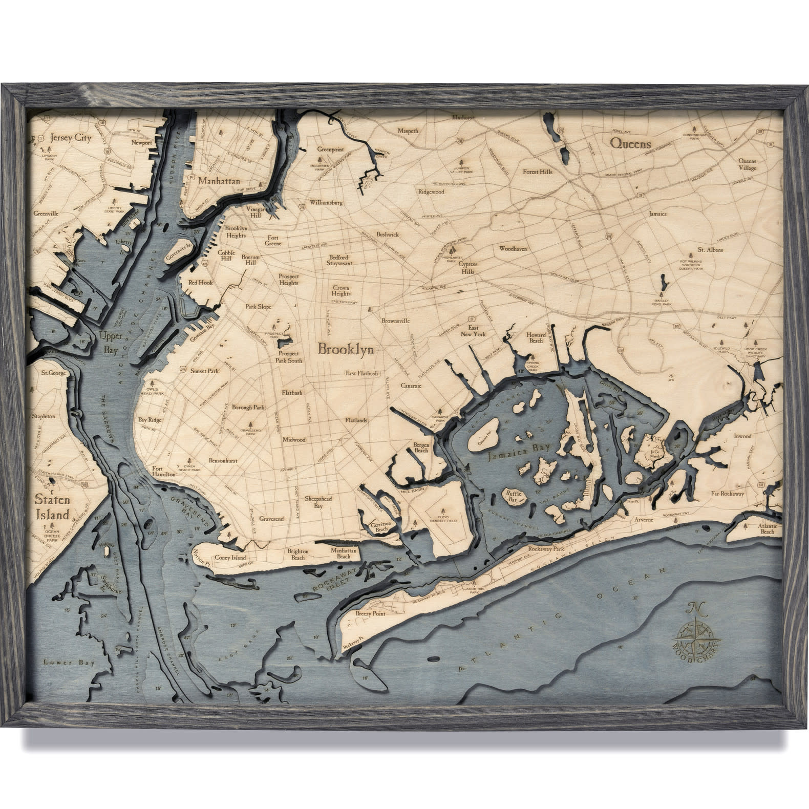 Wood Chart Wood Chart 24.5 x 31 - Brooklyn Grey - Woods Grove