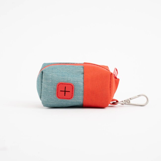 Fritz Poop Bag Carrier Blue/Red