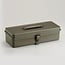 Toyo Flat Lid Top Handle Toolbox T-320 Military Green