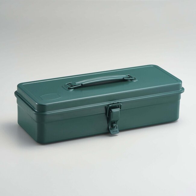 Toyo Flat Lid Top Handle Toolbox T-320 Antique Green