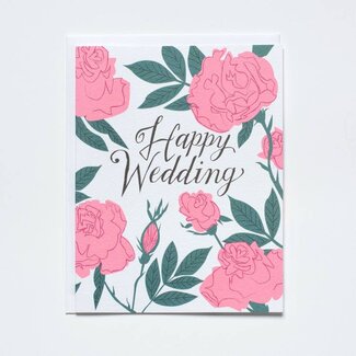 Neon Rose Greeting Card