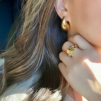 Olivia Le Raindrop Earrings Gold