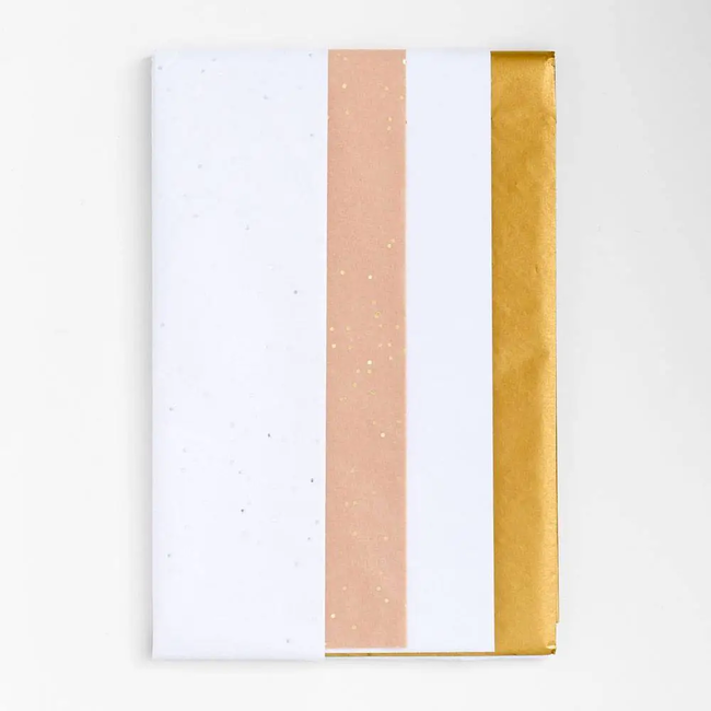 White & Gold Tissue Paper