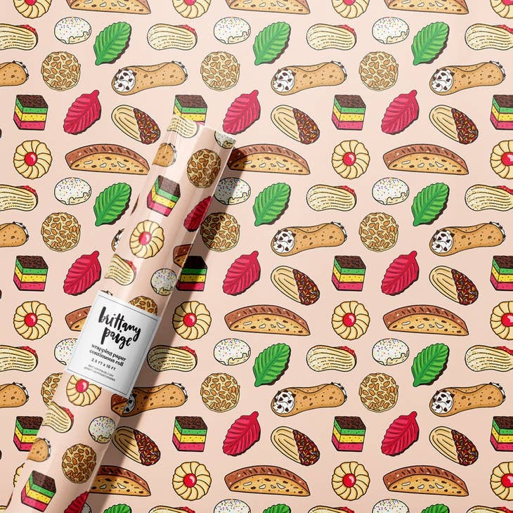 Brittany Paige Large Roll Wrapping Paper, Cocktails