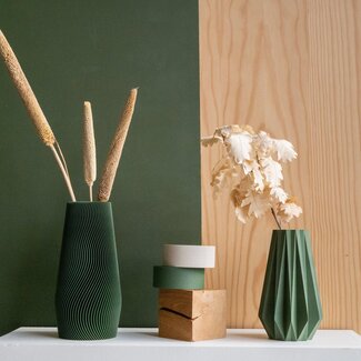 Minimum Design Minimum Design Origami Vase Green 20cm