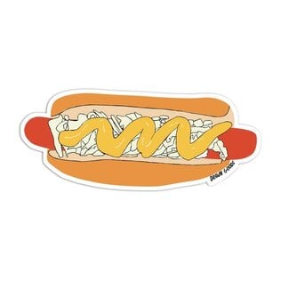 Drawn Goods Hot Dog Sticker