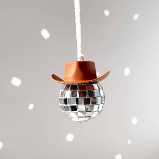 Golden Hour Designs Brown Disco Cowboy Ornament