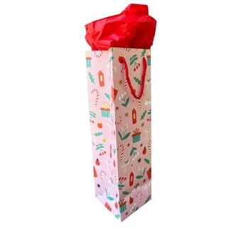 The Social Type Deck the Halls Wine Gift Bag