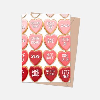 Shop Trimmings Heart Saying Cookies Love Greeting Card