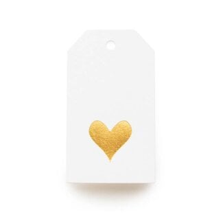 Sugar Paper Gold Heart Gift Tag (Box of 10)