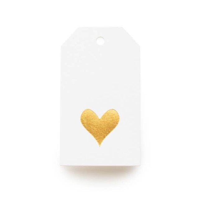 Gold Heart Gift Tag (Box of 10)