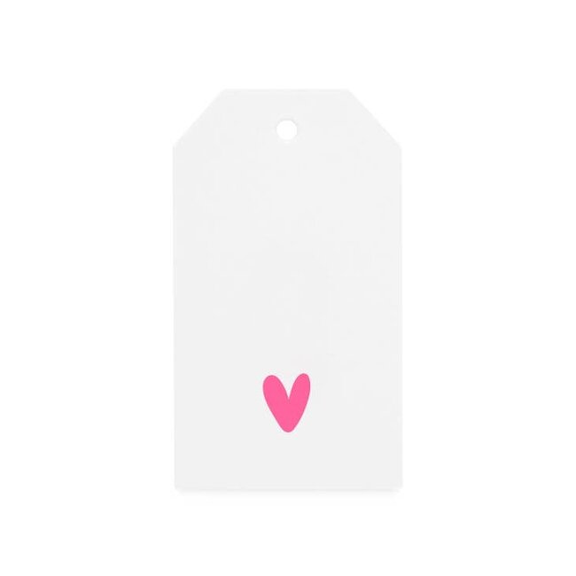 Neon Heart Gift Tag (Box of 10)