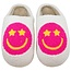 Katydid Hot Pink Star Eyed Happy Slippers