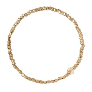 Scout Curated Wears Scout Mini Metal Bracelet Gold Square Beads