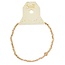 Scout Mini Metal Bracelet Gold Square Beads