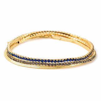 Scout Curated Wears Scout Sparkle & Shine Bracelet Trio  Montana Blue/Gold
