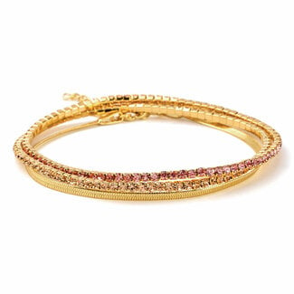 Scout Curated Wears Scout Sparkle & Shine Bracelet Trio  Pink/Gold