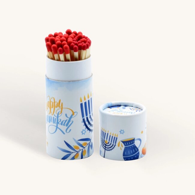Ner Mitzvah Blue & White Extra Long Chanukah Matches