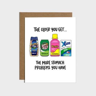 Brittany Paige Stomach Problems Birthday Card