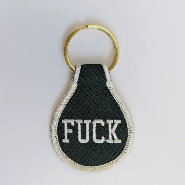 Fuck Embroidered Key Tag