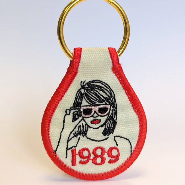 Taylor Swift 1989 Embroidered Key Tag