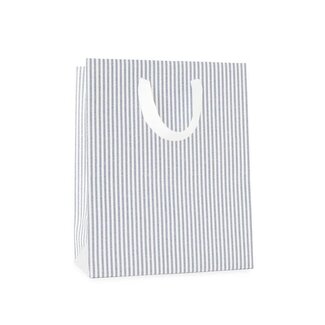 Sugar Paper Blue Ticking Stripe Gift Bag - Medium